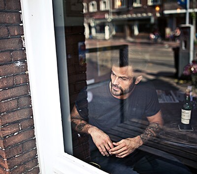 Arie Boomsma raam